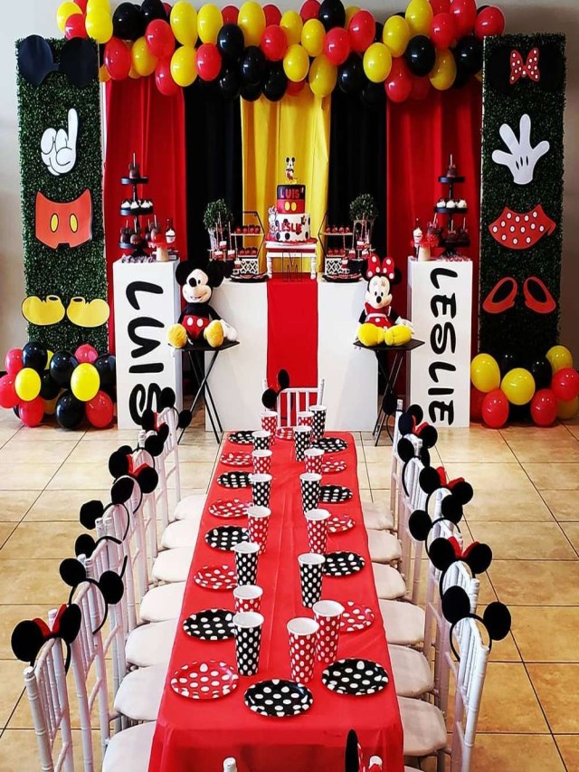 Lista 98+ Foto decoración de mickey mouse y minnie Cena hermosa