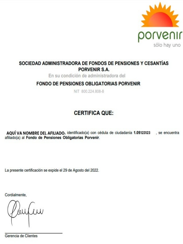 Lista 105+ Imagen descargar certificado de pension y cesantias porvenir Alta definición completa, 2k, 4k