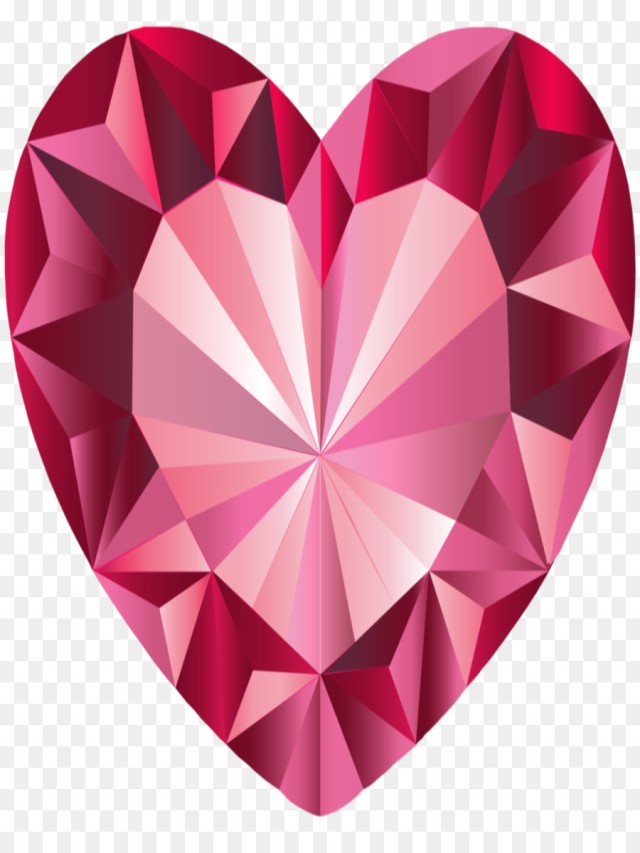 Sintético 98+ Foto diamante en forma de corazon dibujo Mirada tensa