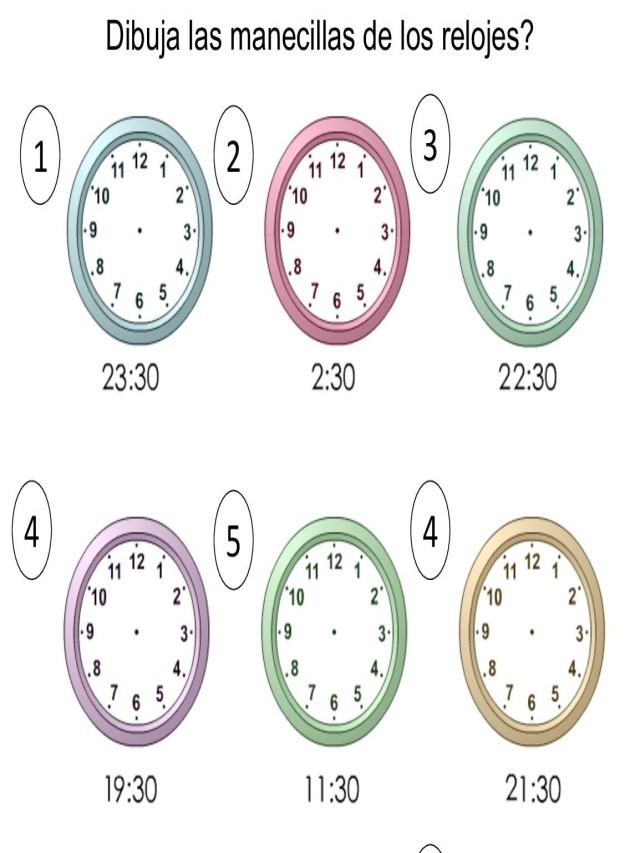 Arriba 99+ Foto dibuja los angulos formados por las manecillas del reloj Alta definición completa, 2k, 4k