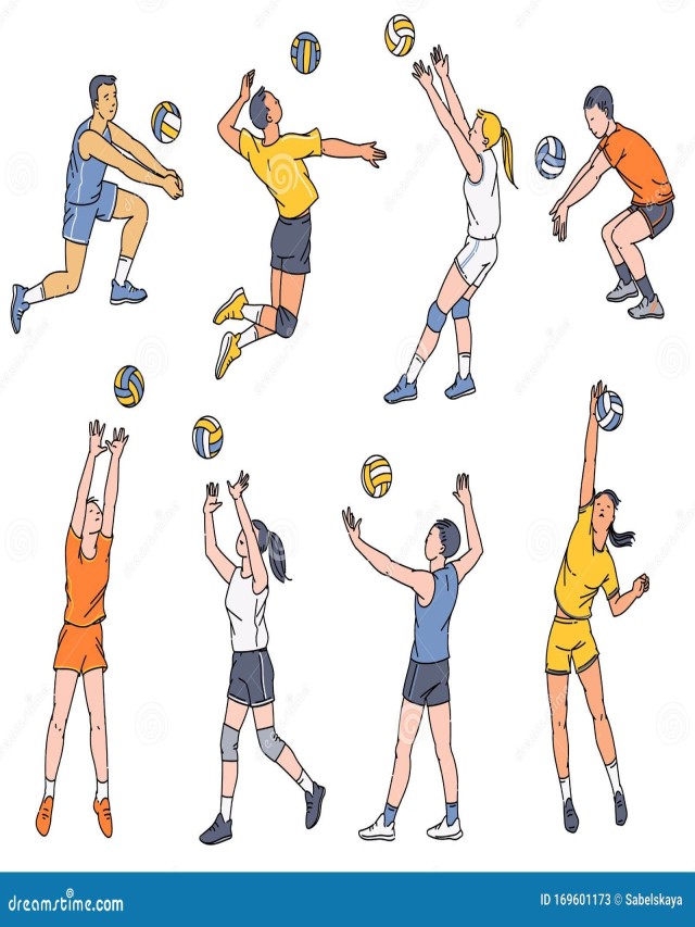 Lista 102+ Foto dibujo de cancha de voleibol con sus jugadores Lleno