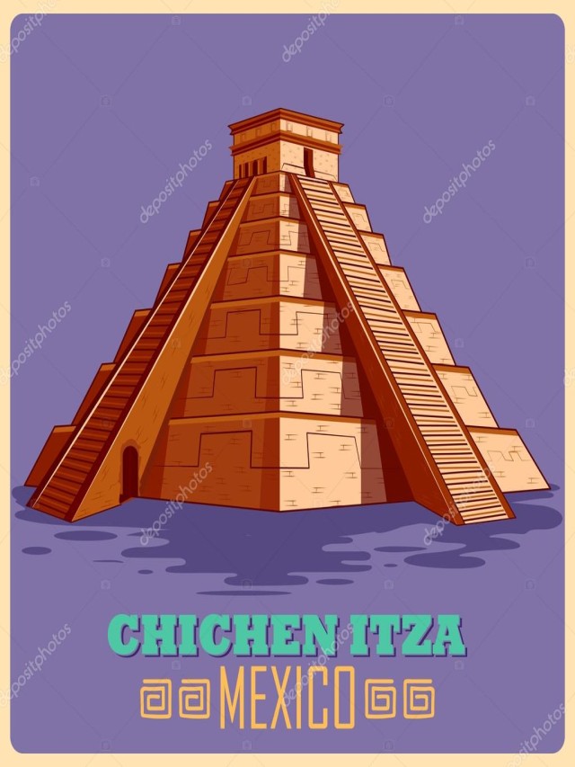 Lista 99+ Foto dibujo de la piramide de chichen itza Lleno