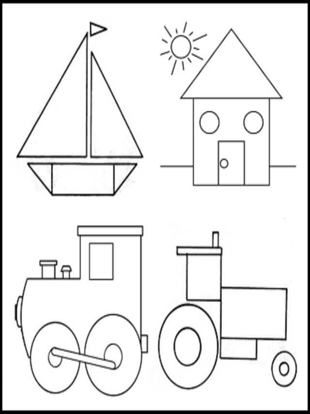Arriba 95+ Foto dibujos con figuras geometricas para niños de preescolar Alta definición completa, 2k, 4k