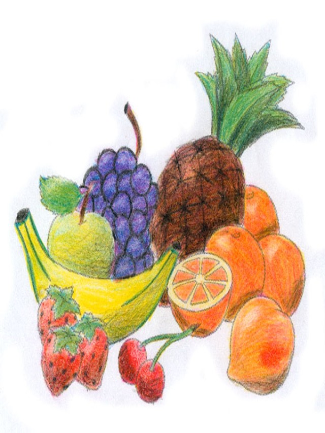 Lista 100+ Imagen dibujos de frutas con luz y sombra a color Actualizar