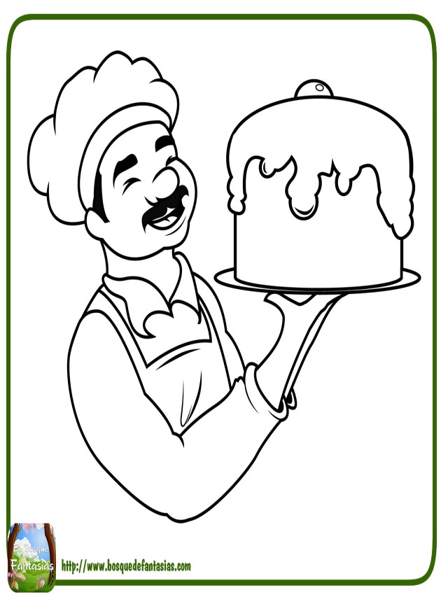 Lista 104+ Imagen dibujos de cocineros graciosos para colorear Mirada tensa