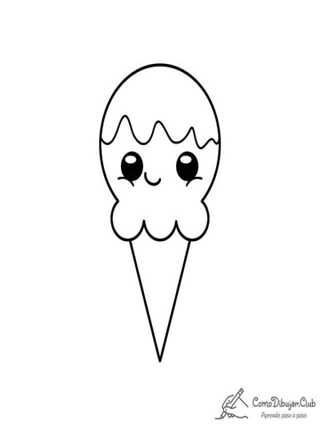 Lista 102+ Imagen dibujos de helados kawaii para colorear Lleno