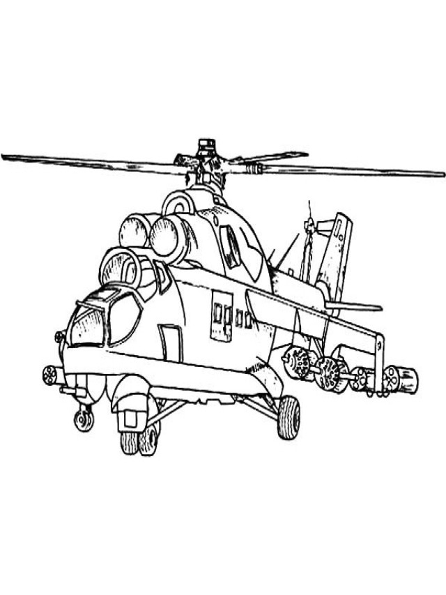 Arriba 92+ Foto dibujos de helicopteros de guerra para colorear Lleno
