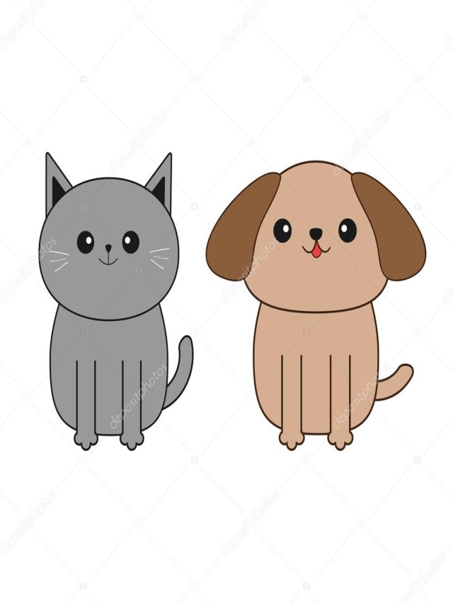 Álbumes 93+ Foto dibujos de perros y gatos faciles Lleno