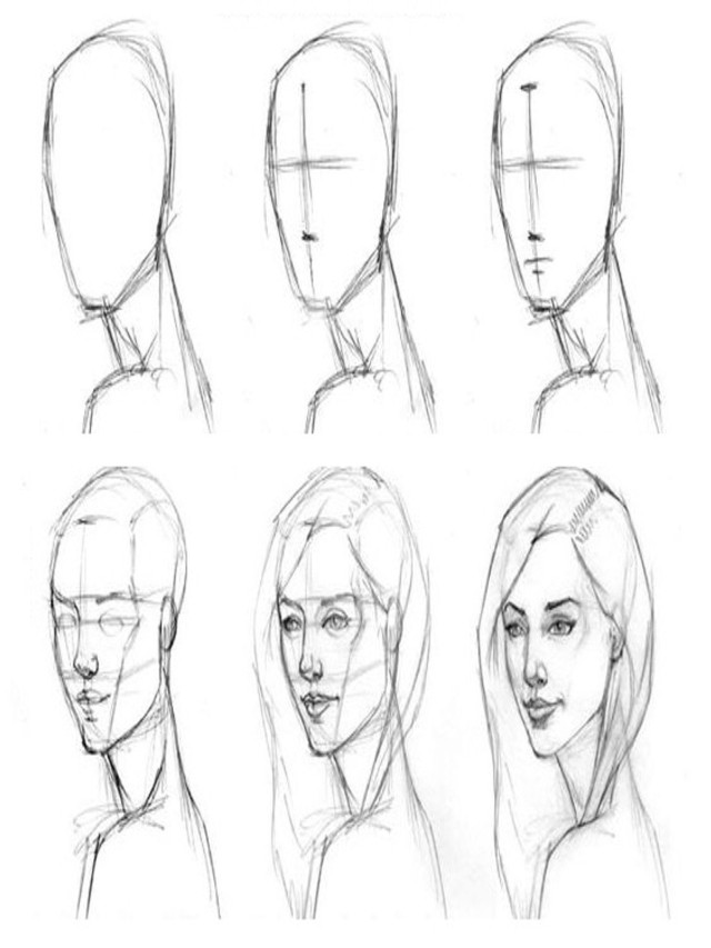 Lista 101+ Foto dibujos de rostros a lapiz faciles paso a paso Alta definición completa, 2k, 4k