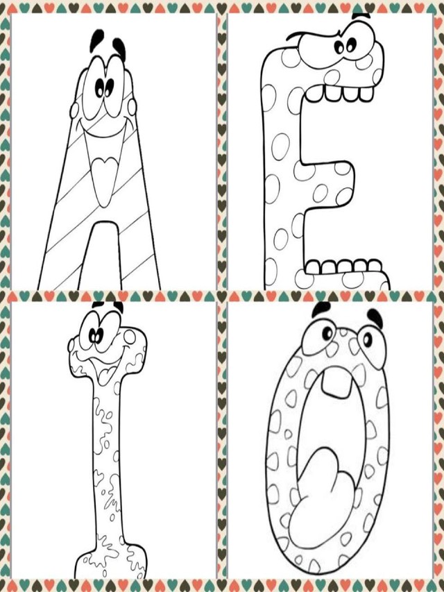 Lista 92+ Foto dibujos de vocales para colorear para niños de preescolar Lleno