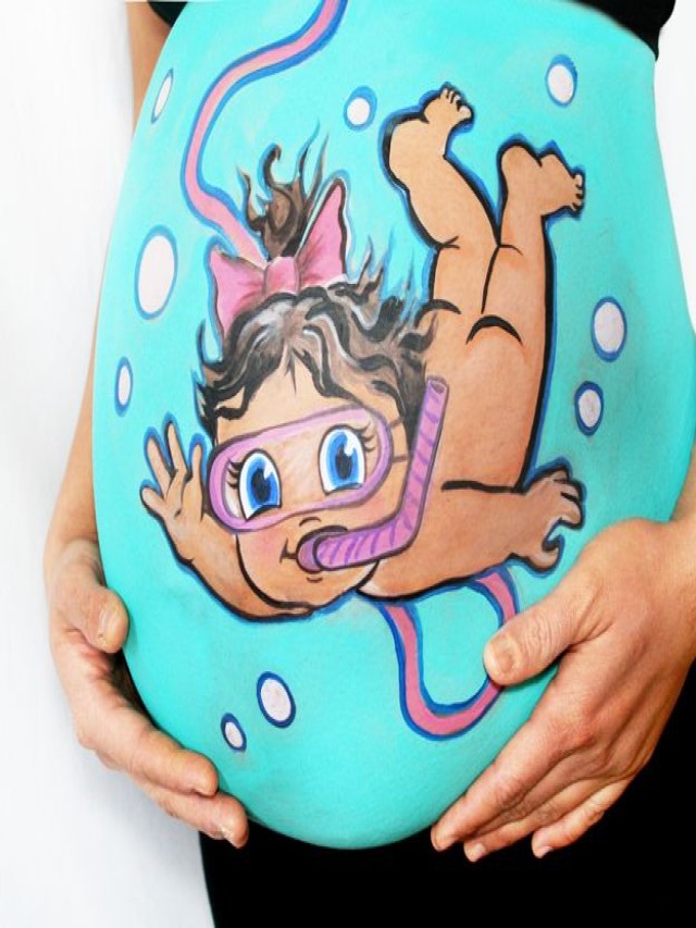 Arriba 98+ Imagen dibujos en la barriga de una embarazada Lleno