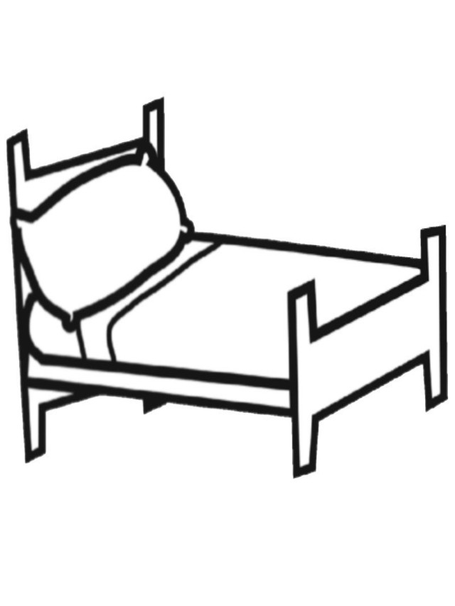 Lista 98+ Imagen dibujos para colorear de una cama Alta definición completa, 2k, 4k