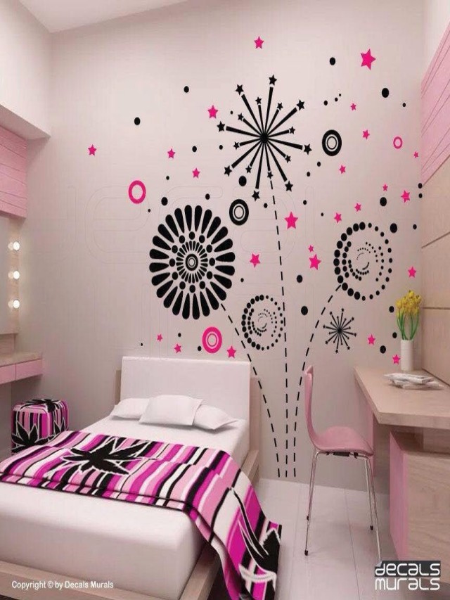 Arriba 102+ Imagen dibujos para la pared de un dormitorio Mirada tensa