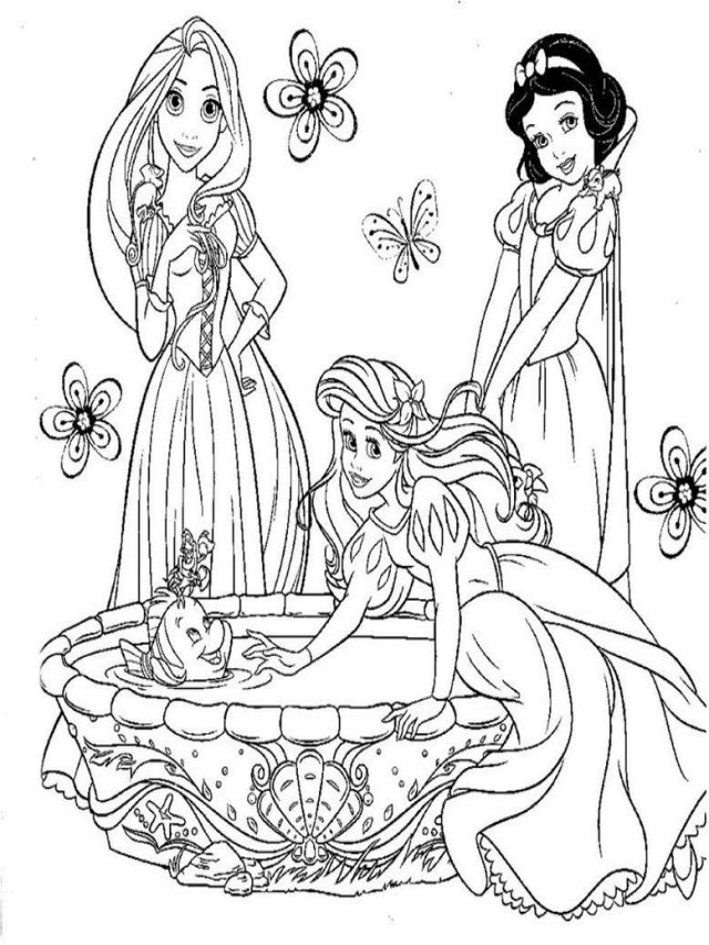 Lista 100+ Imagen dibujos para colorear de princesas de disney Cena hermosa