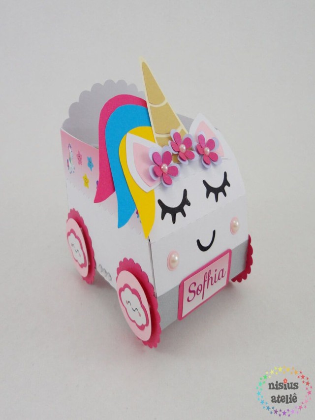 Lista 100+ Foto diseños carro de carton de unicornio Lleno