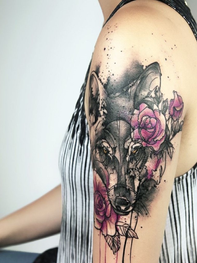 Álbumes 103+ Foto diseños tatuajes de lobos para mujer El último