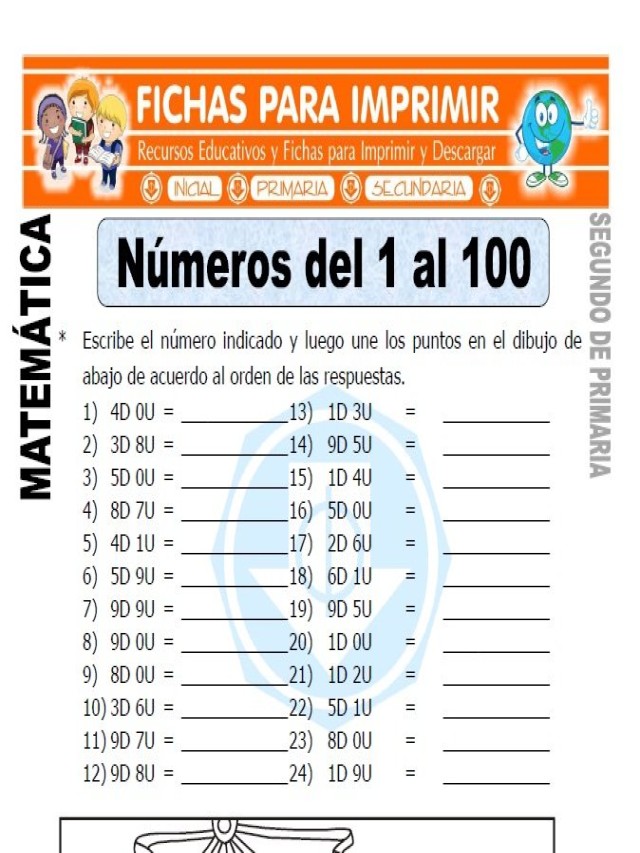 Sintético 101+ Foto ejercicios con numeros del 1 al 100 para imprimir Mirada tensa