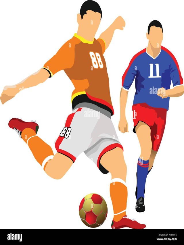 Lista 100+ Foto el siguiente dibujo representa a dos jugadores de futbol haciendo su practica de rutina Alta definición completa, 2k, 4k