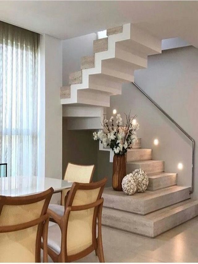 Sintético 95+ Foto escaleras elegantes y modernas para sala Mirada tensa
