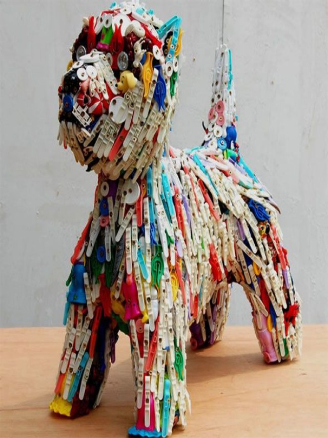 Arriba 97+ Foto escultura de animales con materiales reciclados El último