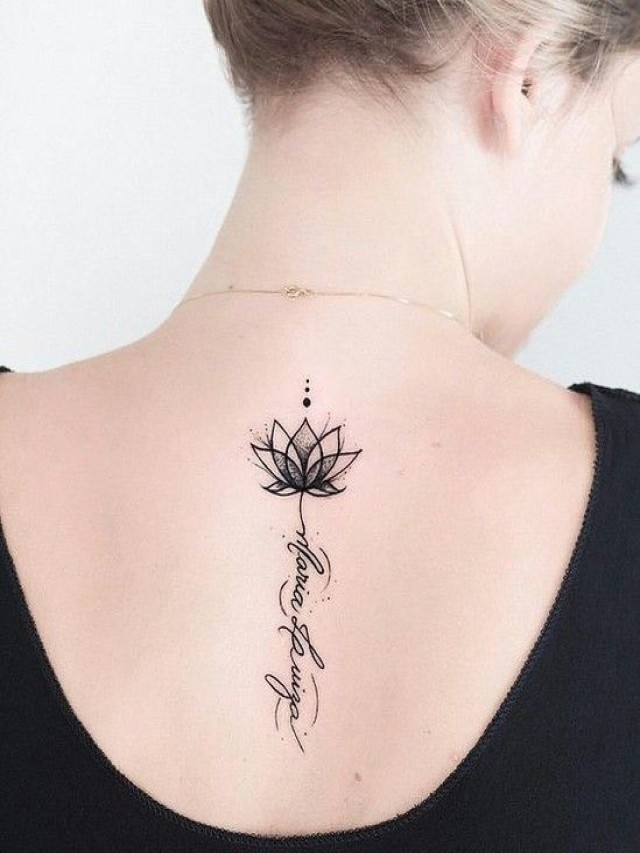 Sintético 91+ Foto espalda flor de loto elegantes tatuajes para mujer Cena hermosa