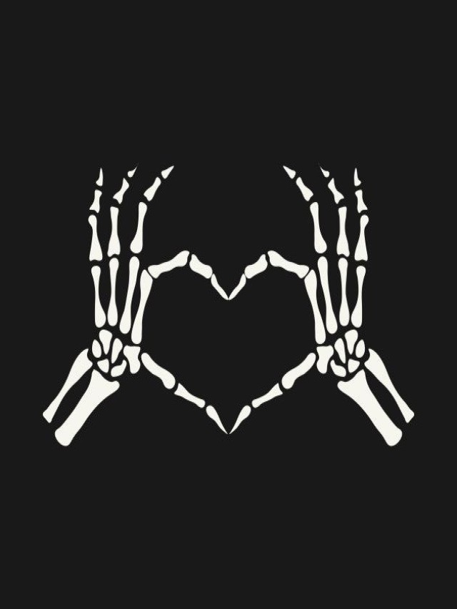 Sintético 104+ Foto esqueleto haciendo un corazon con las manos Alta definición completa, 2k, 4k