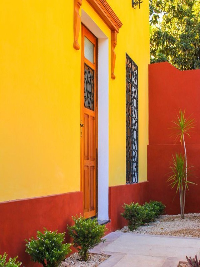 Lista 98+ Foto fachadas de casas color amarillo ocre Actualizar