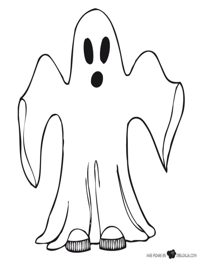 Em geral 97+ Imagen fantasmas animados de halloween para colorear Actualizar