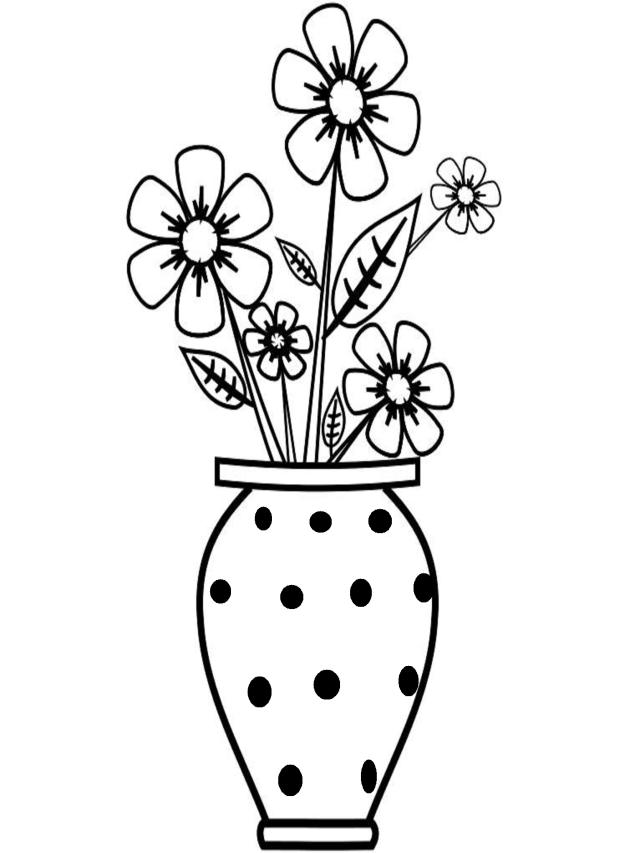 Lista 100+ Imagen flower pot drawing easy with colour Cena hermosa