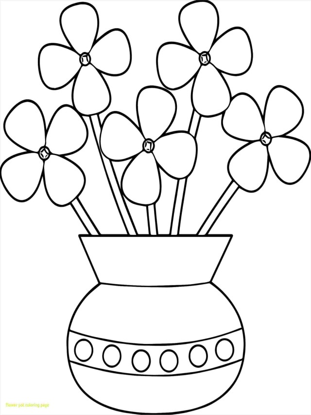 Arriba 105+ Imagen flower pot design for kids drawing Mirada tensa