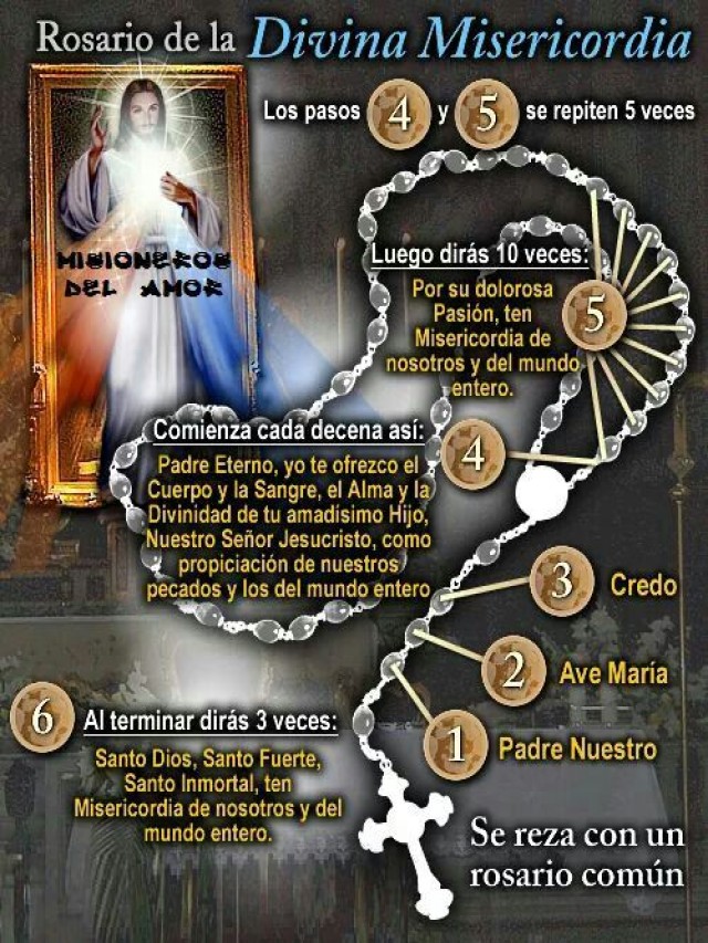 Sintético 104+ Foto folleto rosario de la divina misericordia Actualizar