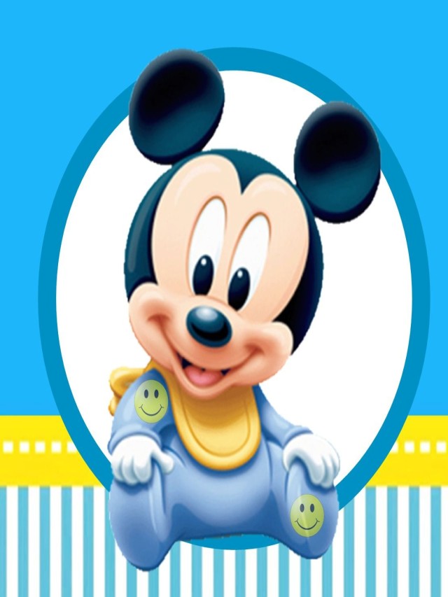 Lista 101+ Foto fondos de mickey mouse bebe para invitaciones El último