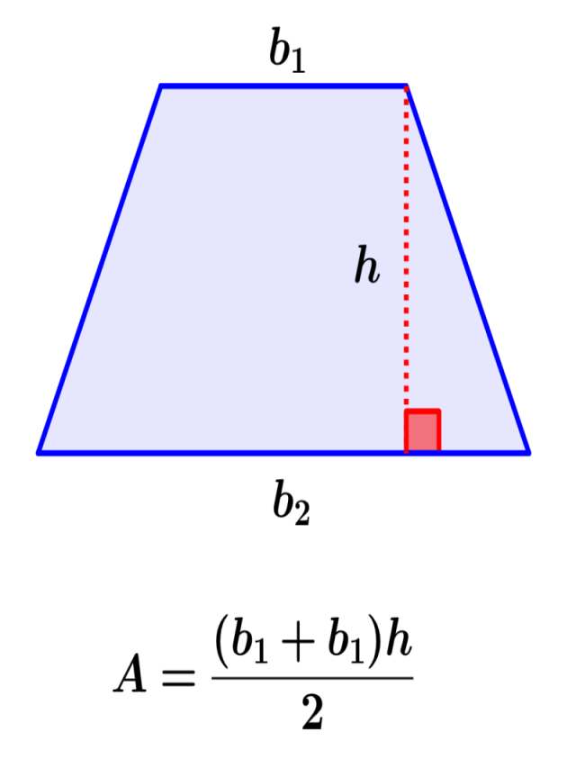 Sintético 91+ Foto fórmula para sacar el área de un trapezoide Alta definición completa, 2k, 4k