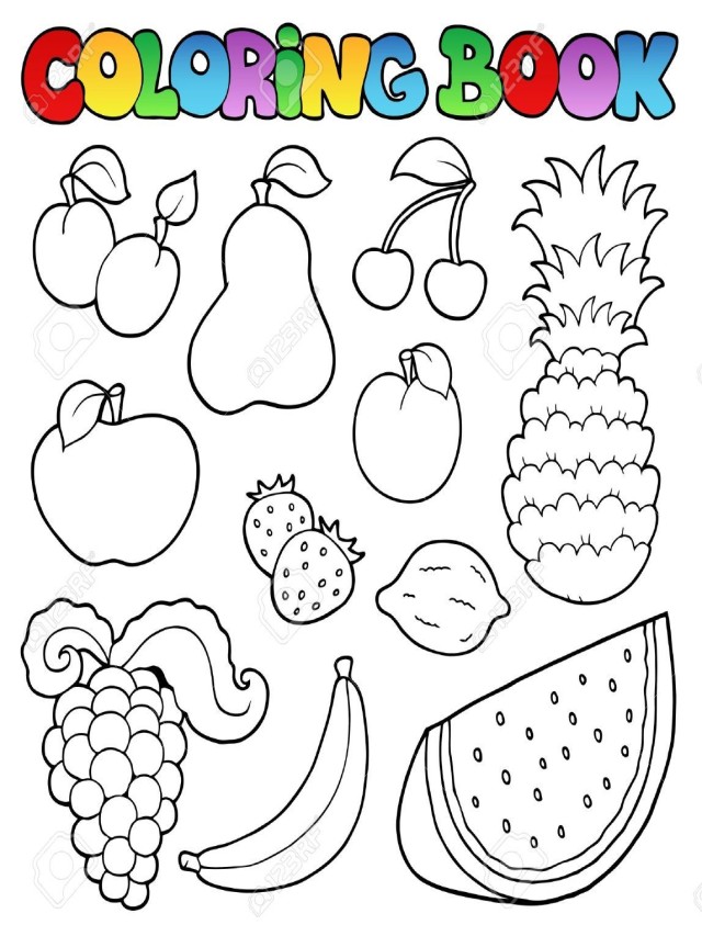 Arriba 96+ Foto frutas y verduras para colorear pdf Lleno