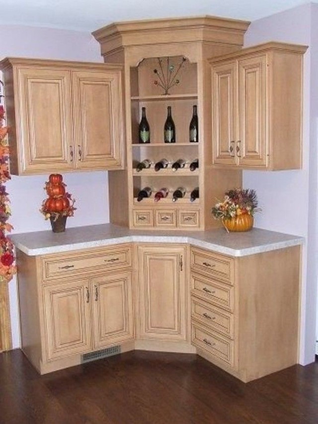 Arriba 93+ Foto gabinetes de madera para cocina pequeña Actualizar