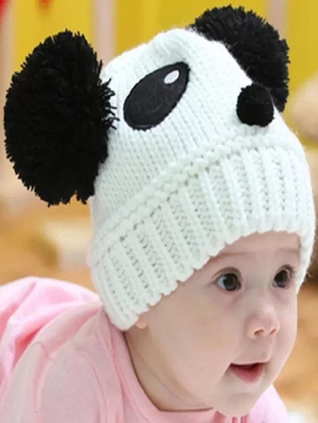 Álbumes 91+ Foto gorros tejidos de panda para bebe Mirada tensa