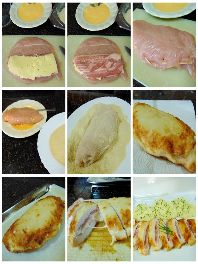 Sintético 91+ Foto hacer lomo relleno de bacon y queso al horno con una salsa Cena hermosa