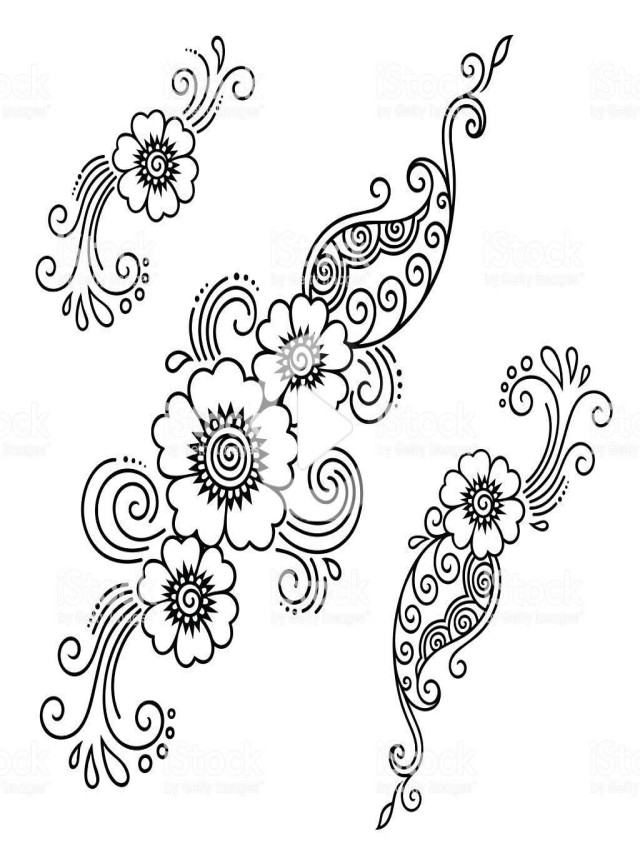 Lista 100+ Foto henna diseño plantilla para tatuaje de henna Mirada tensa