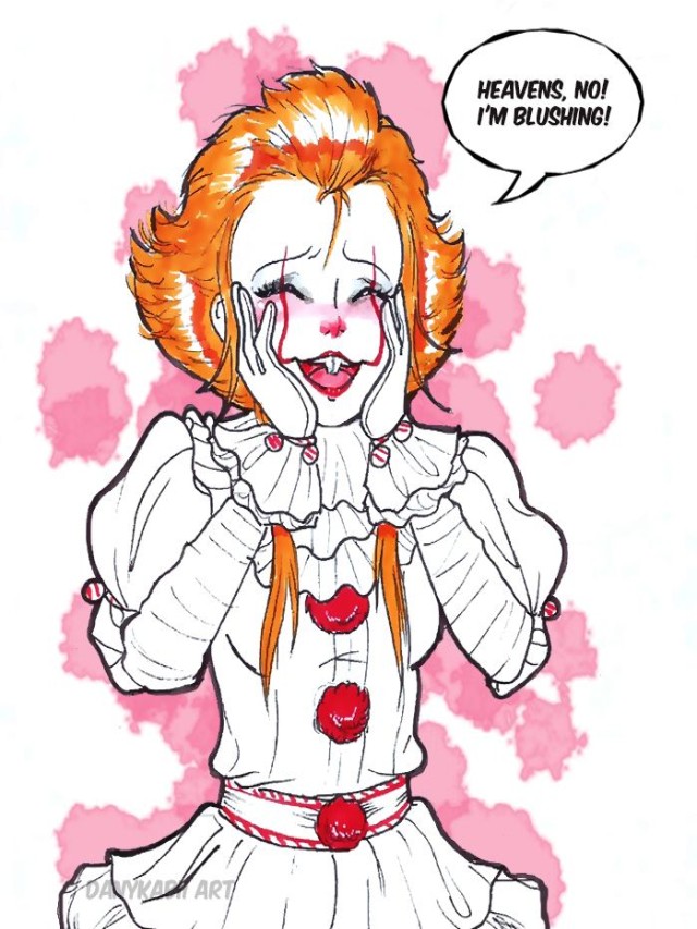 Sintético 97+ Foto horror beautiful girl pennywise doodle (it) comic Lleno