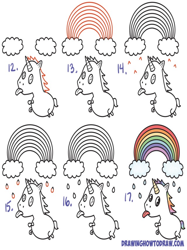 Álbumes 99+ Imagen how to draw a cute unicorn with wings El último