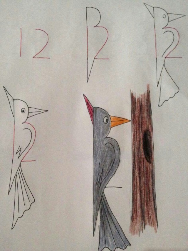 Arriba 105+ Imagen how to draw a bird with number 2 El último