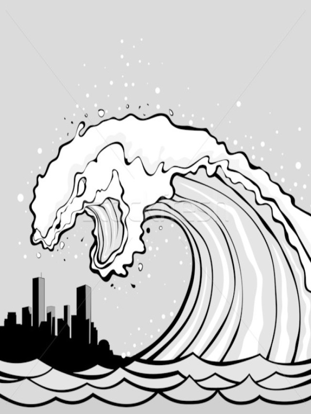 Em geral 103+ Imagen how to draw a tsunami wave Lleno