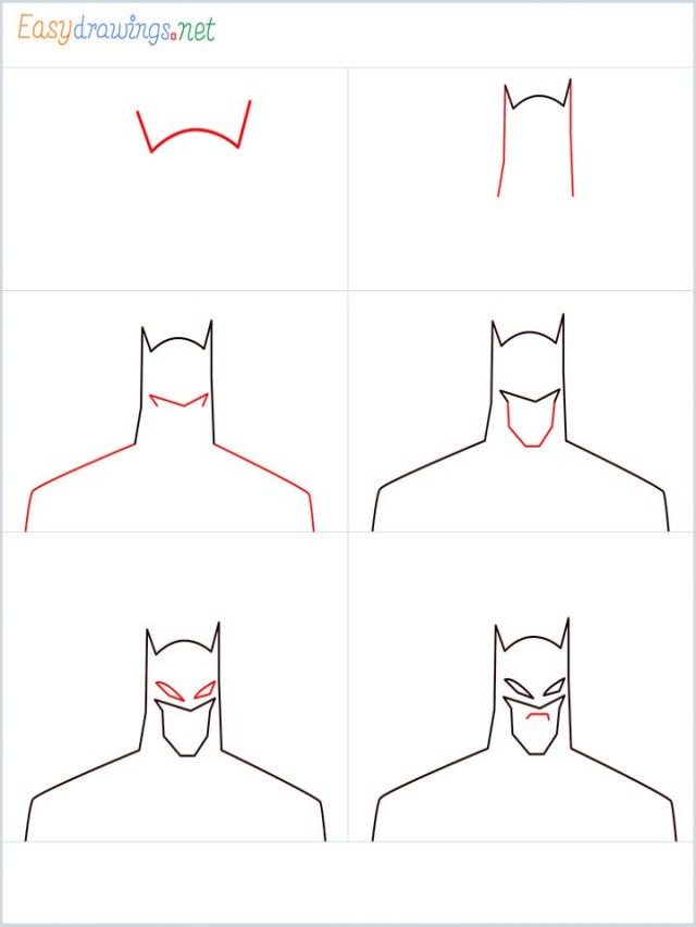 Álbumes 101+ Imagen how to draw batman logo step by step easy Cena hermosa