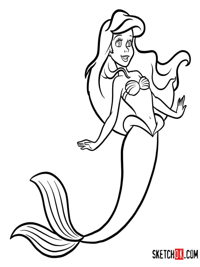 Lista 104+ Imagen how to draw ariel step by step Lleno