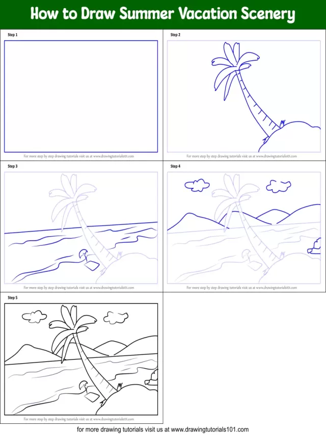 Lista 91+ Imagen how to draw summer season step by step El último