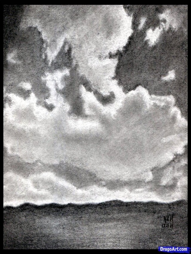Arriba 91+ Imagen how to draw clouds with pencil El último