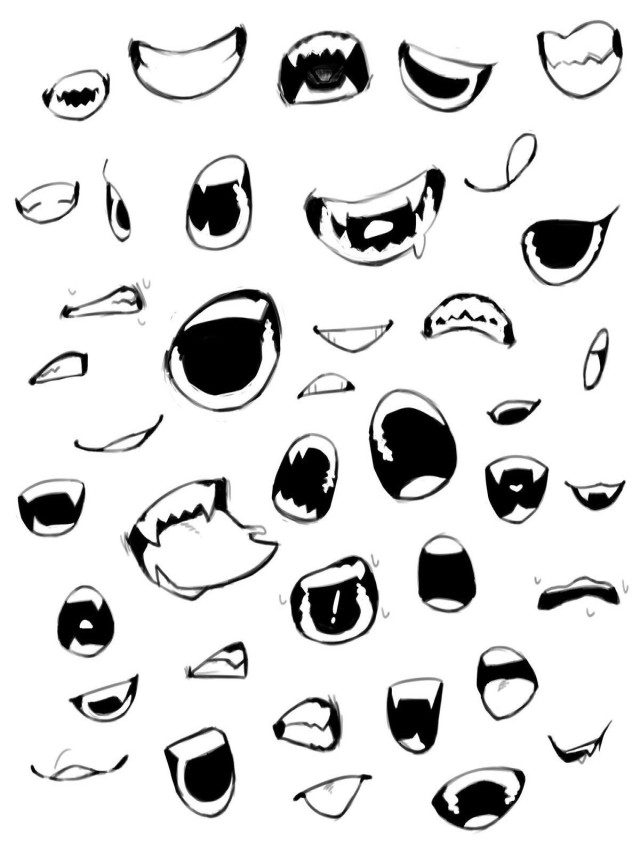 Arriba 90+ Imagen how to draw a anime mouth Cena hermosa