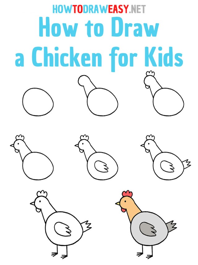 Lista 102+ Imagen how to draw a chicken food Cena hermosa