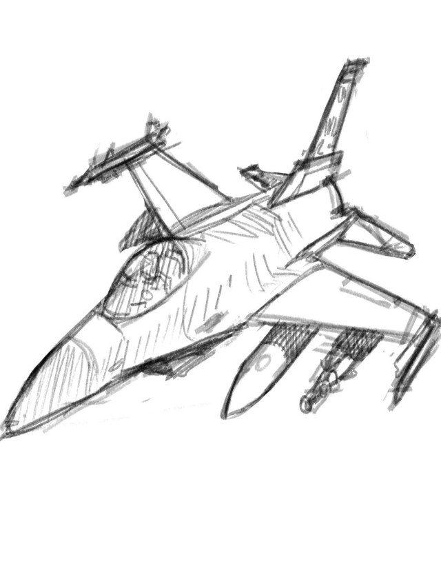 Arriba 104+ Imagen how to draw a fighter jet easy Alta definición completa, 2k, 4k