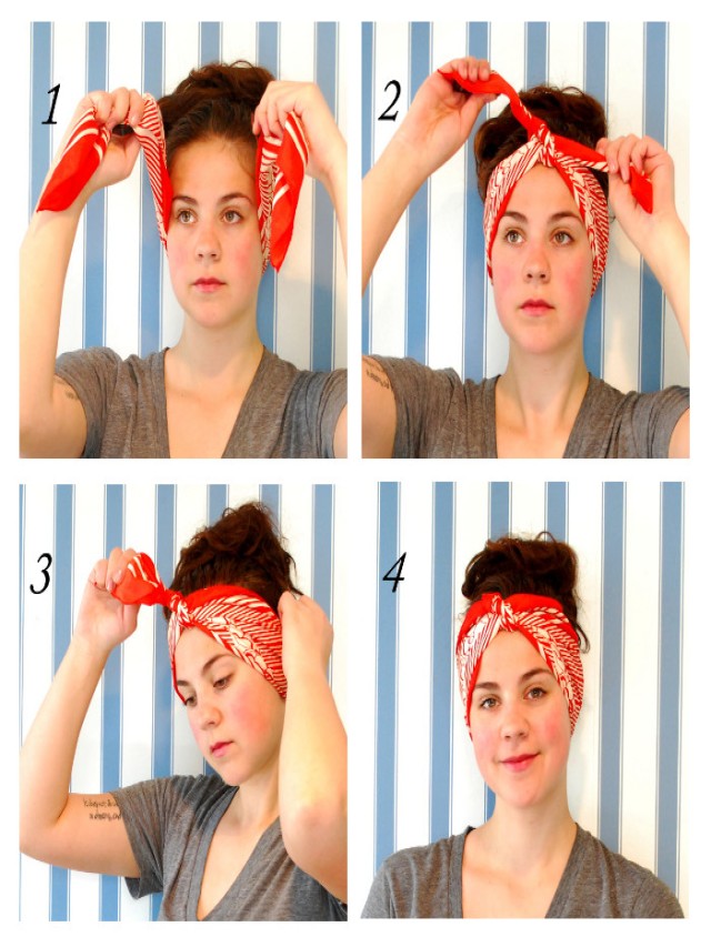 Em geral 103+ Imagen how to tie your hair with a bandana Alta definición completa, 2k, 4k